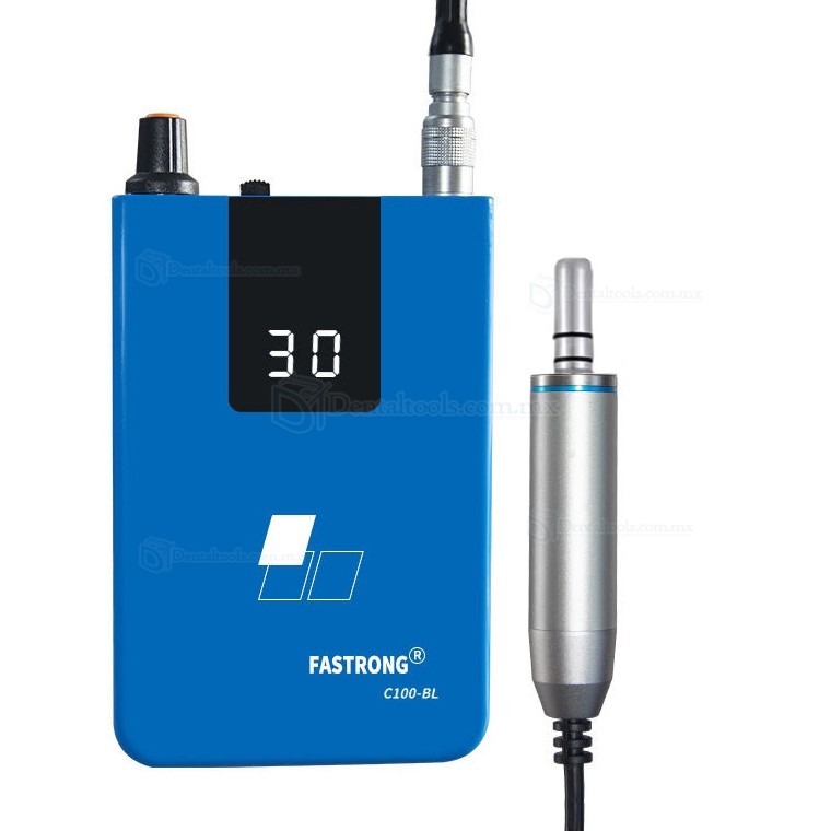 Fastrong C100-BL Micromotor Dental Port&aacute;til Sin Escobillas para Laboratorio 30,000 RPM